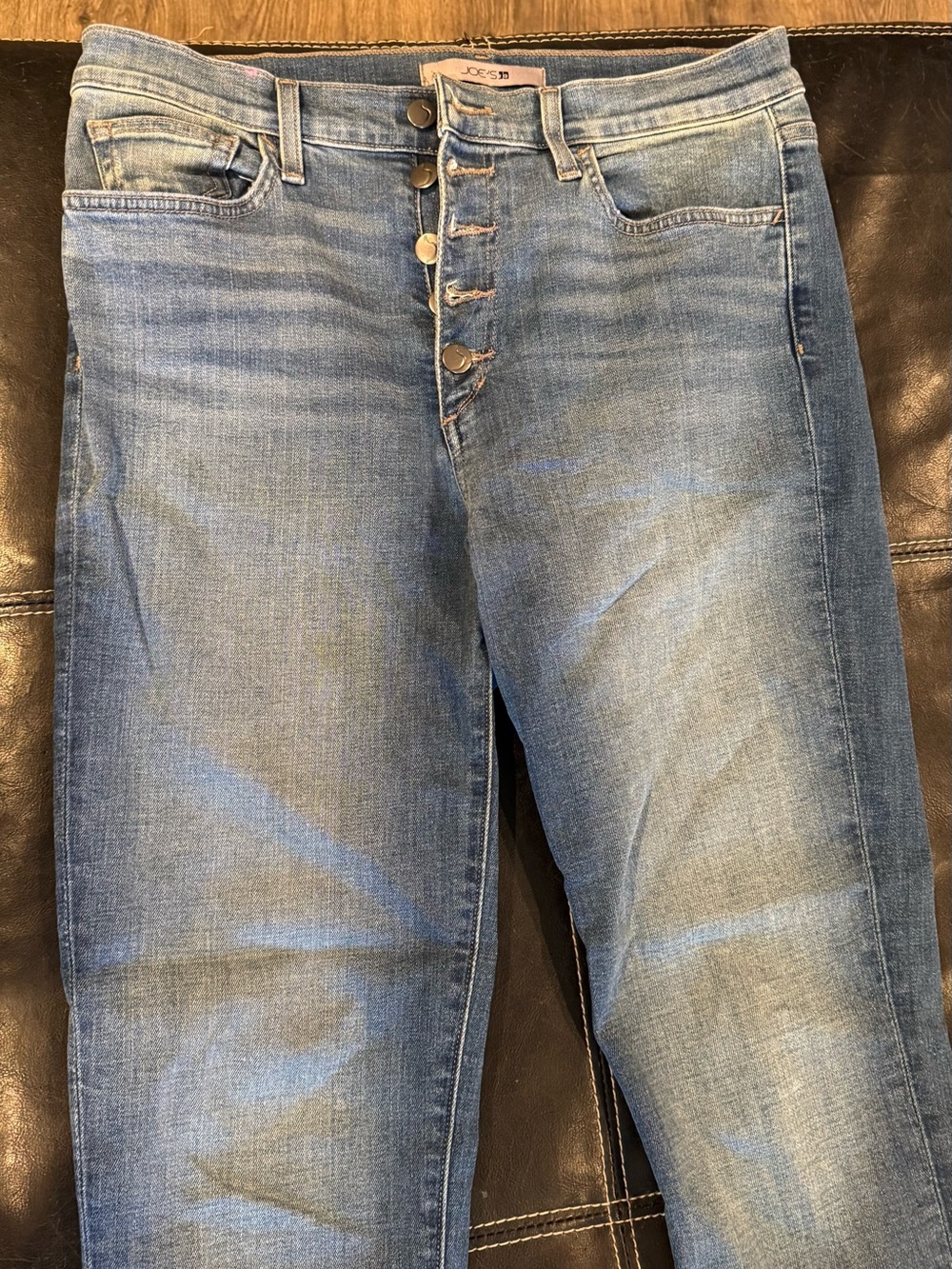 Joe's Jeans Light Wash Button-Fly Jeans